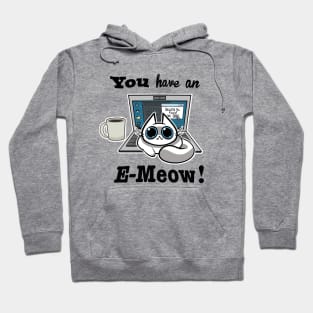 Cat T-Shirt - You have an E-Meow! - White Cat Hoodie